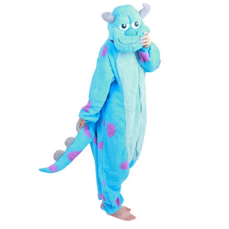 XXL Monster Onesie dla dorosłych kobiet mężczyzn zwierzęcy Kigurumi piżamy Cartoon piżama Homewear Halloween na imprezę Cosplay kostium