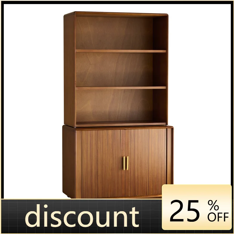 LMM retro organ medieval boxwood industrial style combination solid wood bookcase