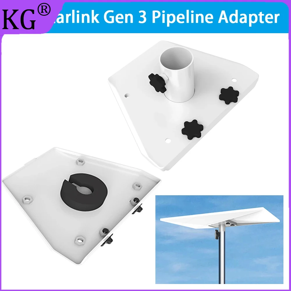 

starlink kit complet Gen 3 Pipeline Adapter Connector Mounting Kit Rod/Plate Roof Bracket installation Accessories Gen3/V3 Mount