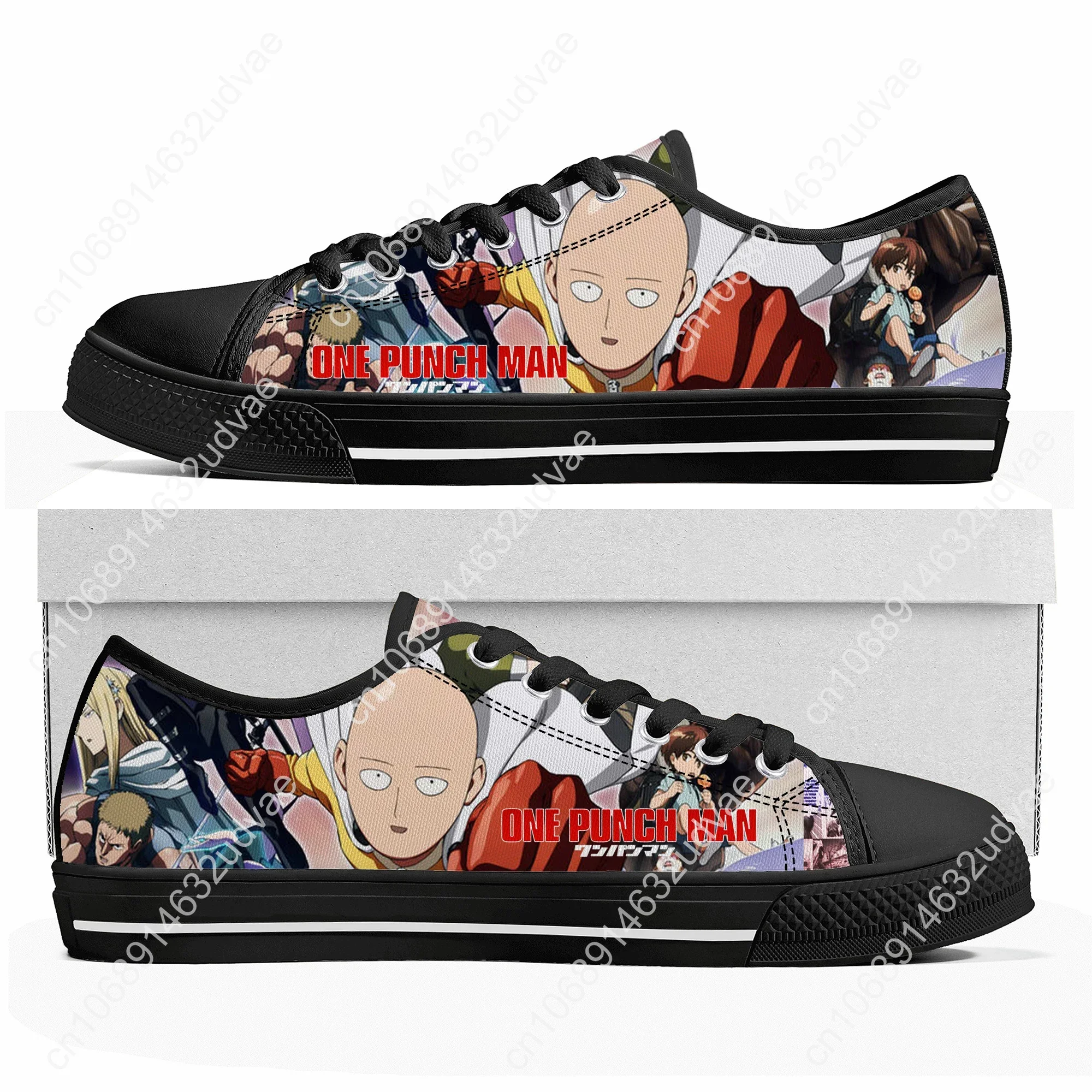 One Punch Man Low Top High Top Sneakers Mens Womens Teenager High Quality Canvas Sneaker 3D Print Casual Shoes Personalized Shoe