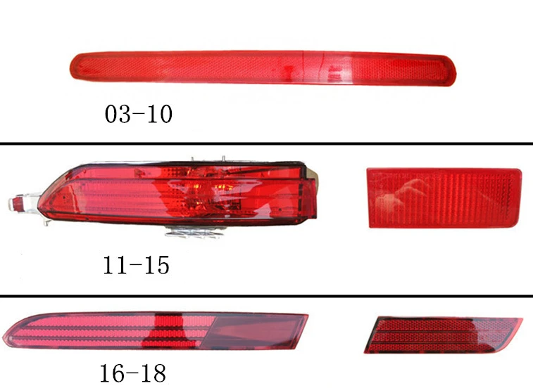 7P6 945 105 7P6 945 106 Left Right Auto Reflector Rear Bumper Lamp for VW Touareg 2003-2018