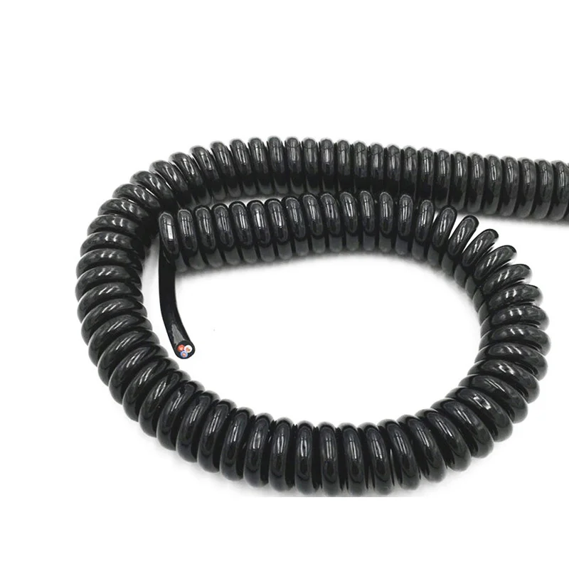0.2mm2 Black Wire Spring Spiral Cable Multi 2/3/4/5/6/7/9 Core Pins Power Cord Can Extend The Tensile Wires - Image 6