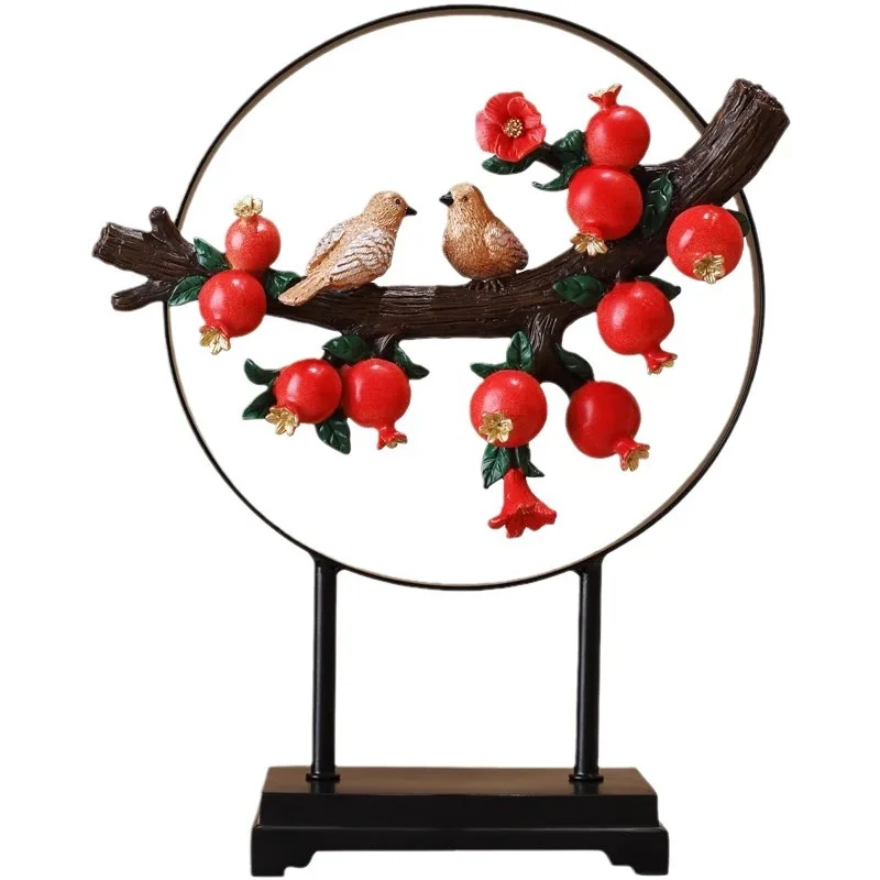 Time comes and goes, pomegranate new Chinese ornament creative housewarming store opening gift