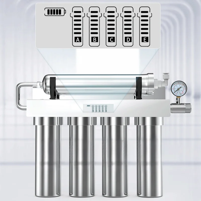 2025 New Ultrafiltration Water Purifier Five-level Kitchen Drink Tap Water Filters Stainless Steel Water Purifier Home Filters
