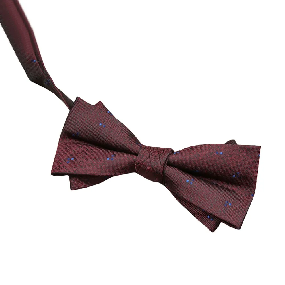 Fashion Adjustable Red Serise Bow Tie Bowknot Soft Men Necktie Polka Point Flower Bridegroom Groomsman Cravat Suit Accessories