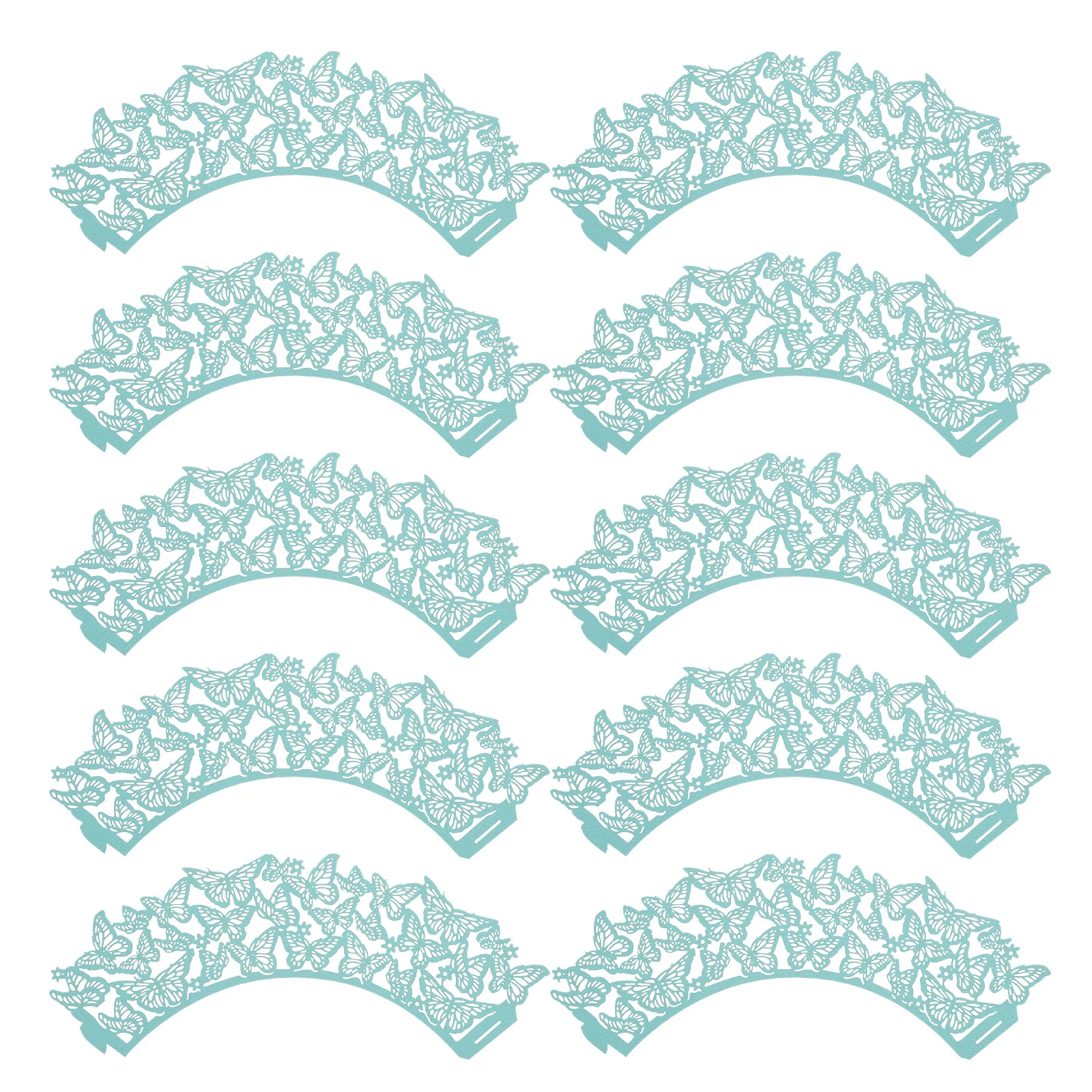 

50 Pcs Cake Cups Bread Mold Wedding Wrappers Decor Cakes Cupcake Liner Butterfly Baking Liners Wrapping Paper