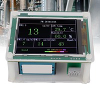 Air Quality Sensor PM1.0 PM10.0 PM2.5 Temperature Humidity Detection Indoor Environment Tester USB Powered 2.8 Inch TFT Display