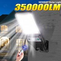 350000LM Outdoor Solar Lights Motion Sensor Solar 3 Modes Waterproof Security Wall Lighting for Patio Garden Door Street Light