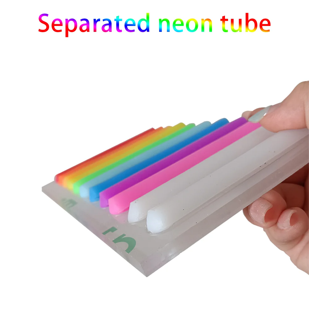 

6mm 8mm 12mm Separation Neon Strip Flexible Bendable Silicone Tape Light DIY Sign
