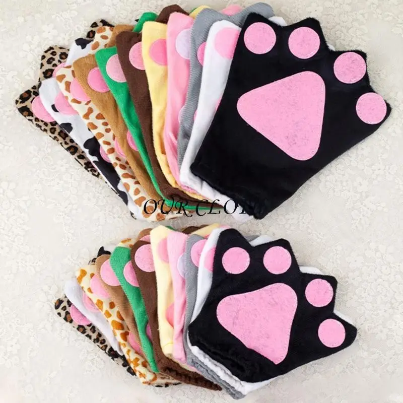 Kitten Claws Gloves Costume Animal Akcesoria na Halloweenowe przyjęcia świąteczne Y1AC