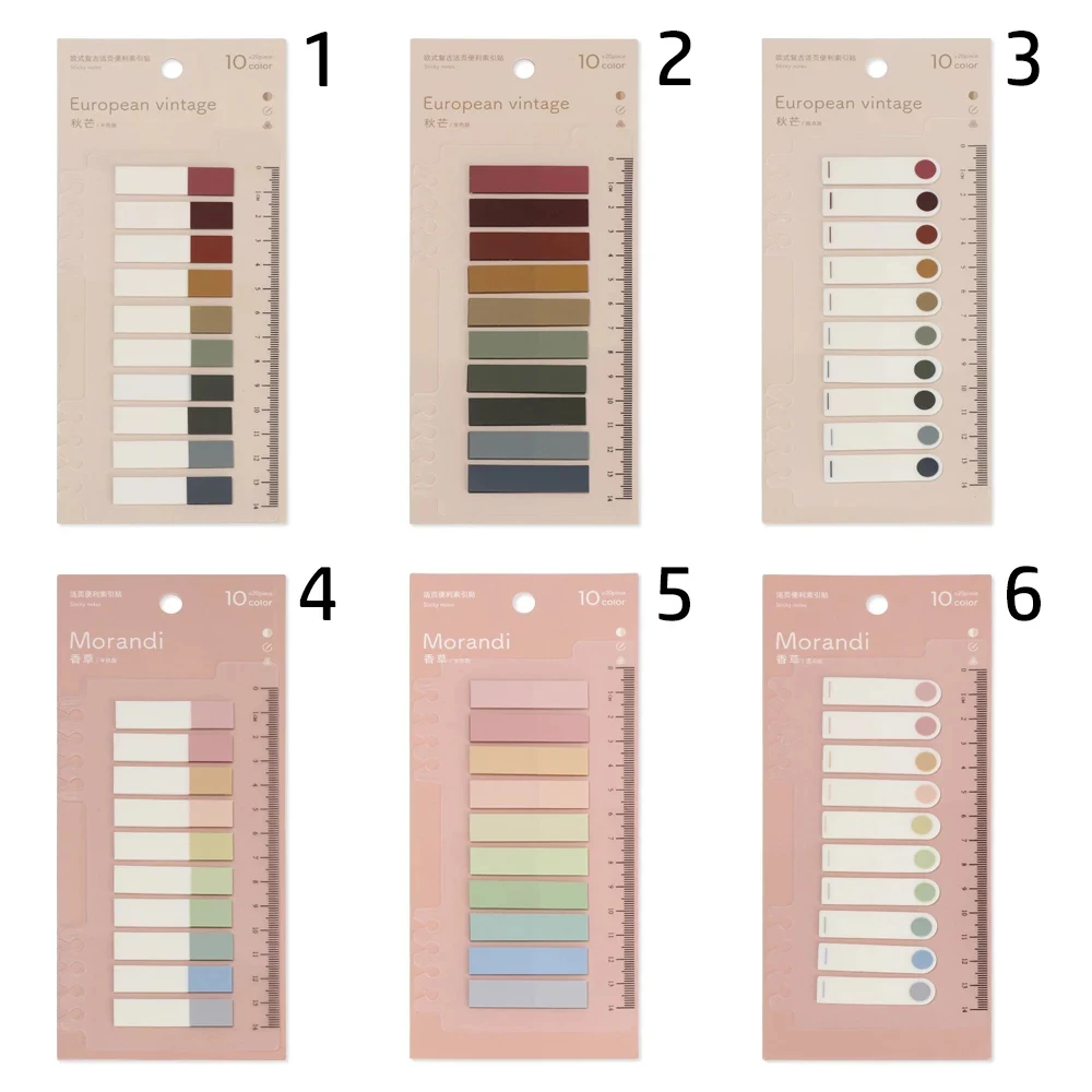 นักเรียน 200 แผ่นหลวม Sticky Notes Self Adhesive Planner สติกเกอร์เครื่องหมายหน้ากระดาษ MeMO Pad สติกเกอร์ดัชนีธงแท็บ