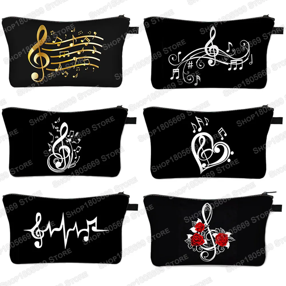 Nuta kobiety kosmetyczka Heartbeat ECG kobiety kosmetyczka przenośna szminka podpaska higieniczna przechowywanie kosmetyczki torby do podróży