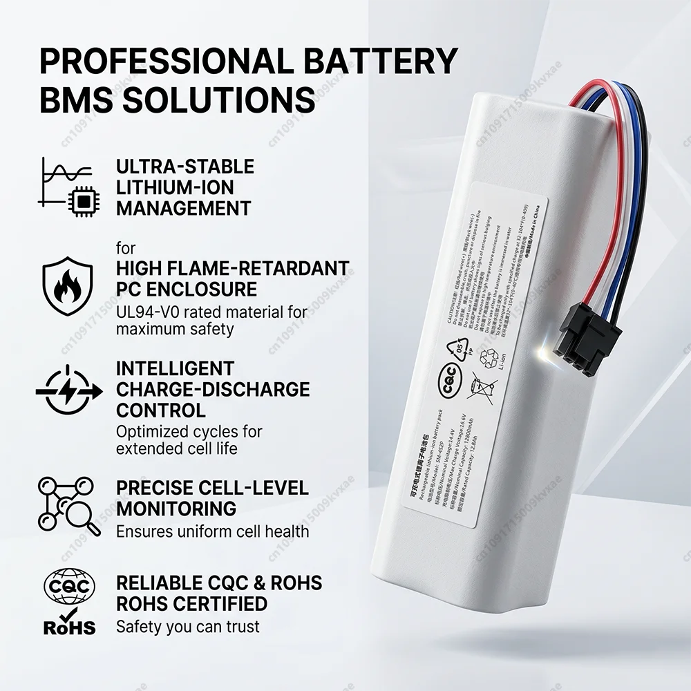 

Replacement 14.4V Battery Pack for Dreame F9 D9 L10 Pro Z10 Plus RLS3 RLS5D Robot Vacuum Cleaner Li-ion Cell Units