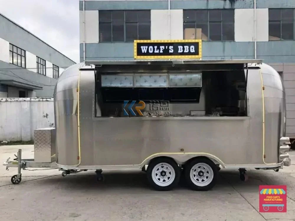 Ice Cream Food Truck Trailer Hot Dog Cart Food Cart Mobile Food Trailer With Full Equipments