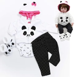 Reborn Dolls Baby Clothes Panda Outfits for 20- 22 inch Reborn Doll Panda Clothes Girl Baby Clothing Baby Sets