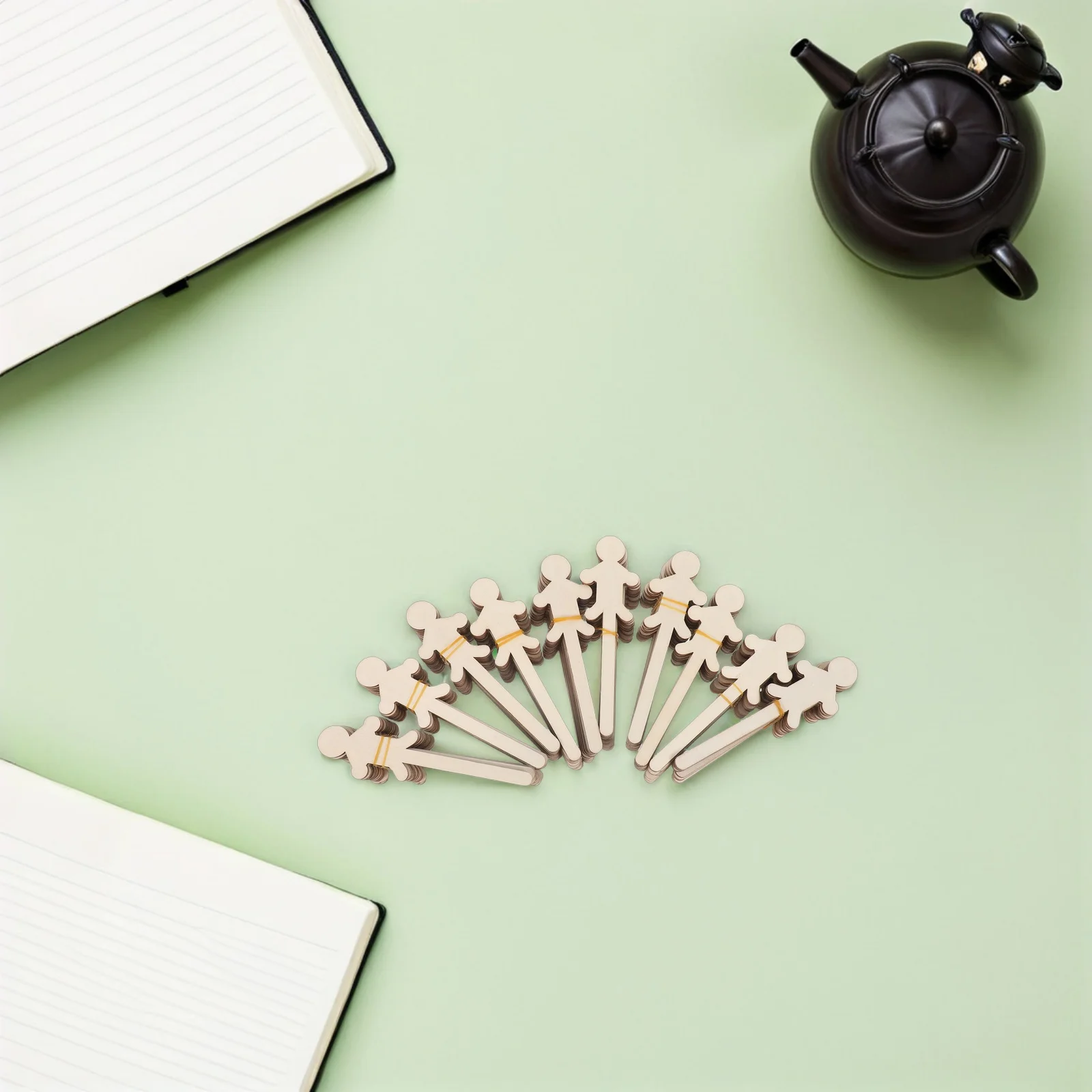 150Pcs DIY Wooden People Cutouts - Smooth Finish Craft Sticks for Kids Painting - Teacher Classroom Craft Pack for Hands-on