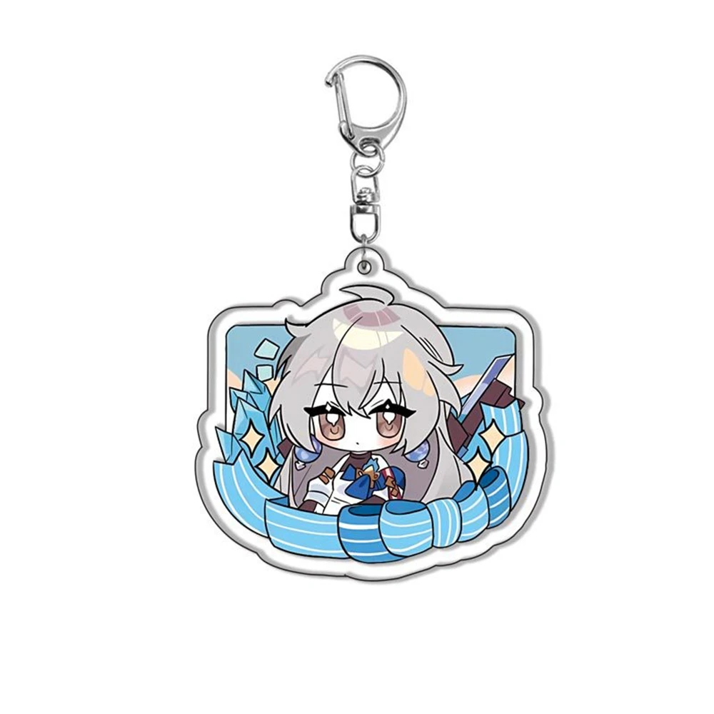 Game Honkai：Star Rail March 7th DanHeng lmbibitorLunae Cosplay COSTUME Acrylic Keychain Key Accessories Pendant Prop Xmas Gilf