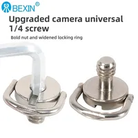 Metal 1/4 camera screw for quick release plate 1/4 inch Folding D-Ring Adapter Tripod Monopod Quick Release Plate Camera Screw