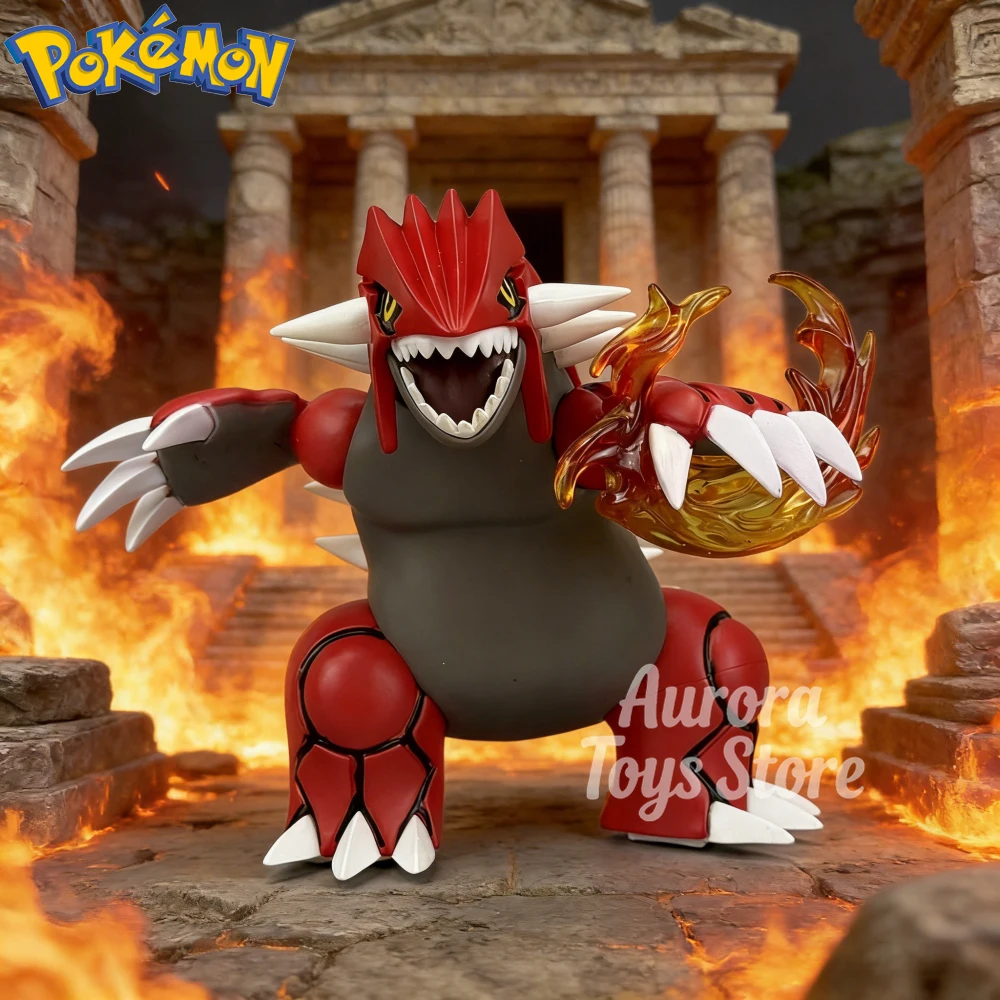 

Аниме-фигурка Покемон Граудон, коллекционная статуэтка из ПВХ, настольное украшение, модель игрушки, подарок, 13 см