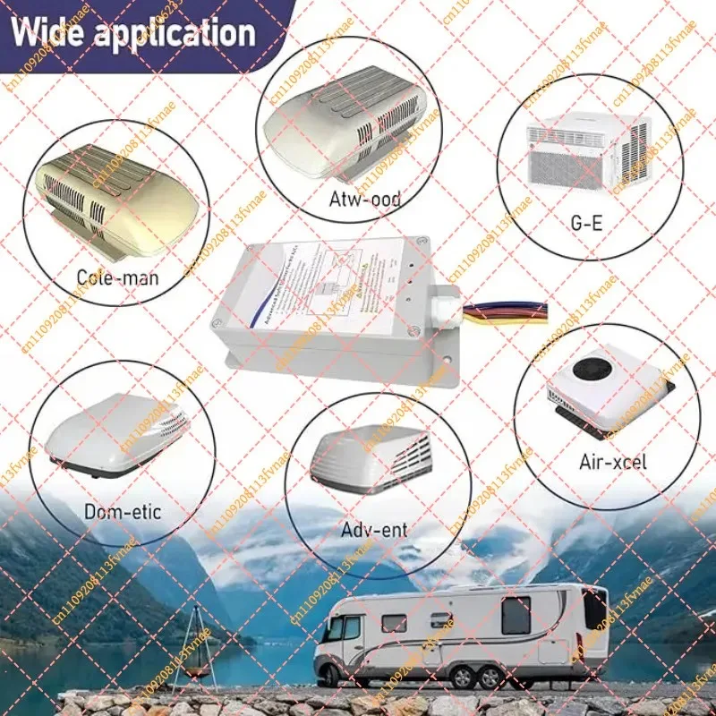 SSRV3TDC Upgraded Soft Starter Kit for RV & Home AC 110V-220V Universal Soft Start Kit for Air Conditioner ASY-364-X20-IP