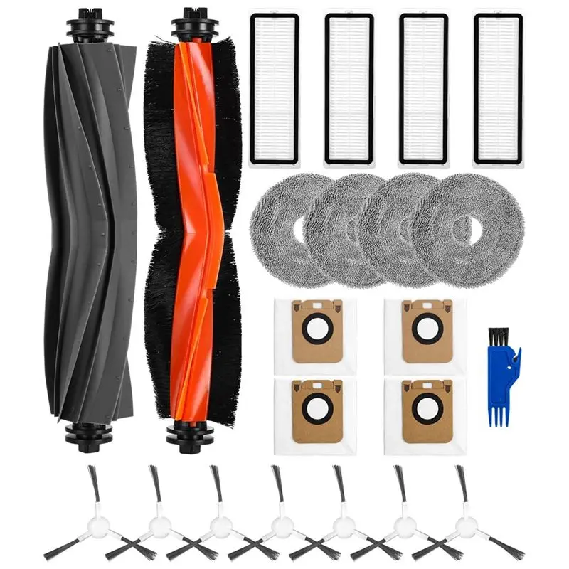 

A67P-For Dreame L10s Ultra/L10 Ultra/L10 Prime Robot Vacuum Cleaner Main Side Brush Mop Cloth Accessories Replacement