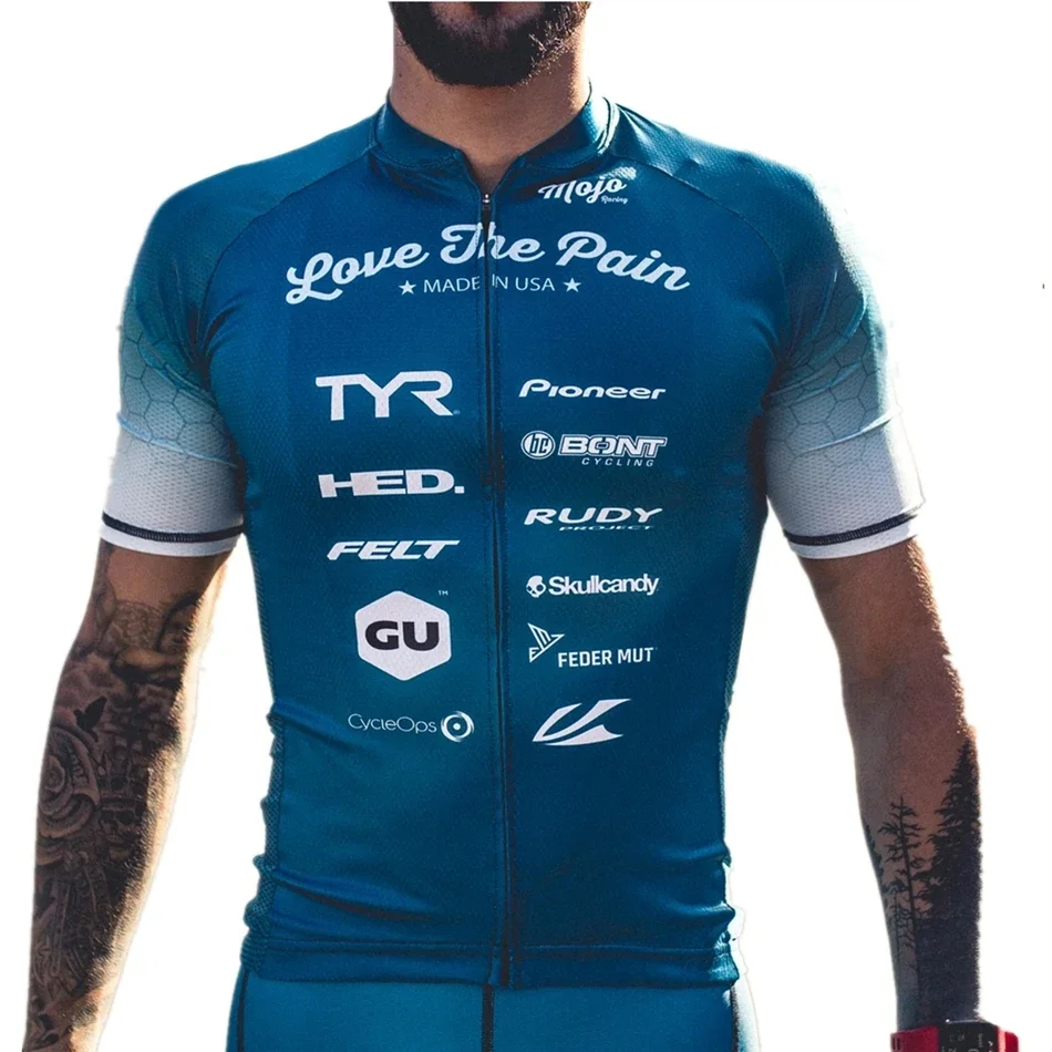 Love The Pain Hot Sale Summer Pro Team Cycling Jersey Mens Bicycle Jersey Mtb Breathable Bike Cycling Clothing Shirts Ciclismo