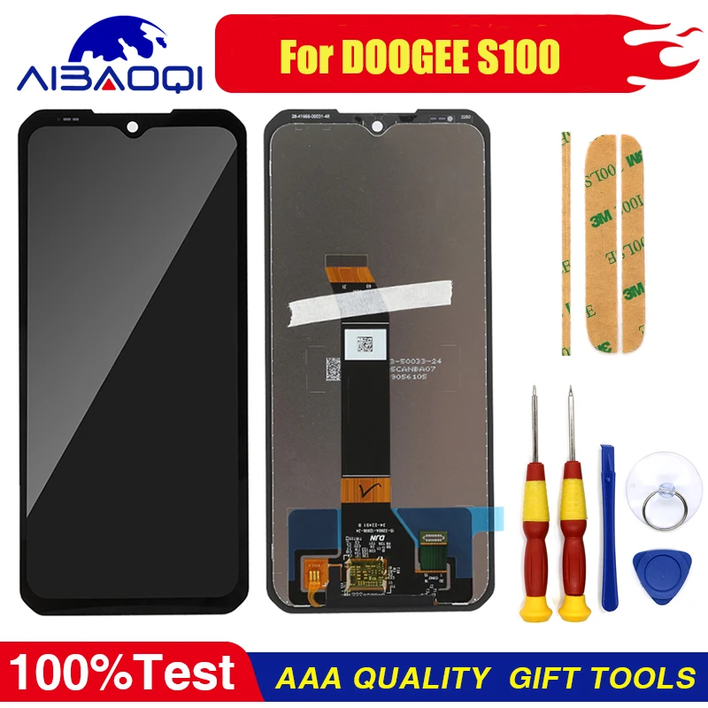 XUNQIYI 100% New Original Touch Screen LCD Display For DOOGEE V30 V30T S100 S110 Phone Replacement Parts + Disassemble Tool