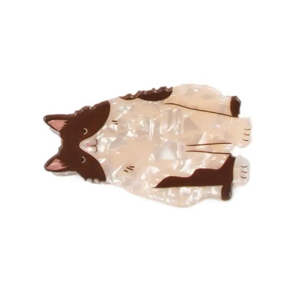 

Cute Ragdoll Cat Hair Claw Maine Coon Persian Cat Animal Shark Clip Headwear Korean Style Acrylic Animal Hair Clip Female/Girls