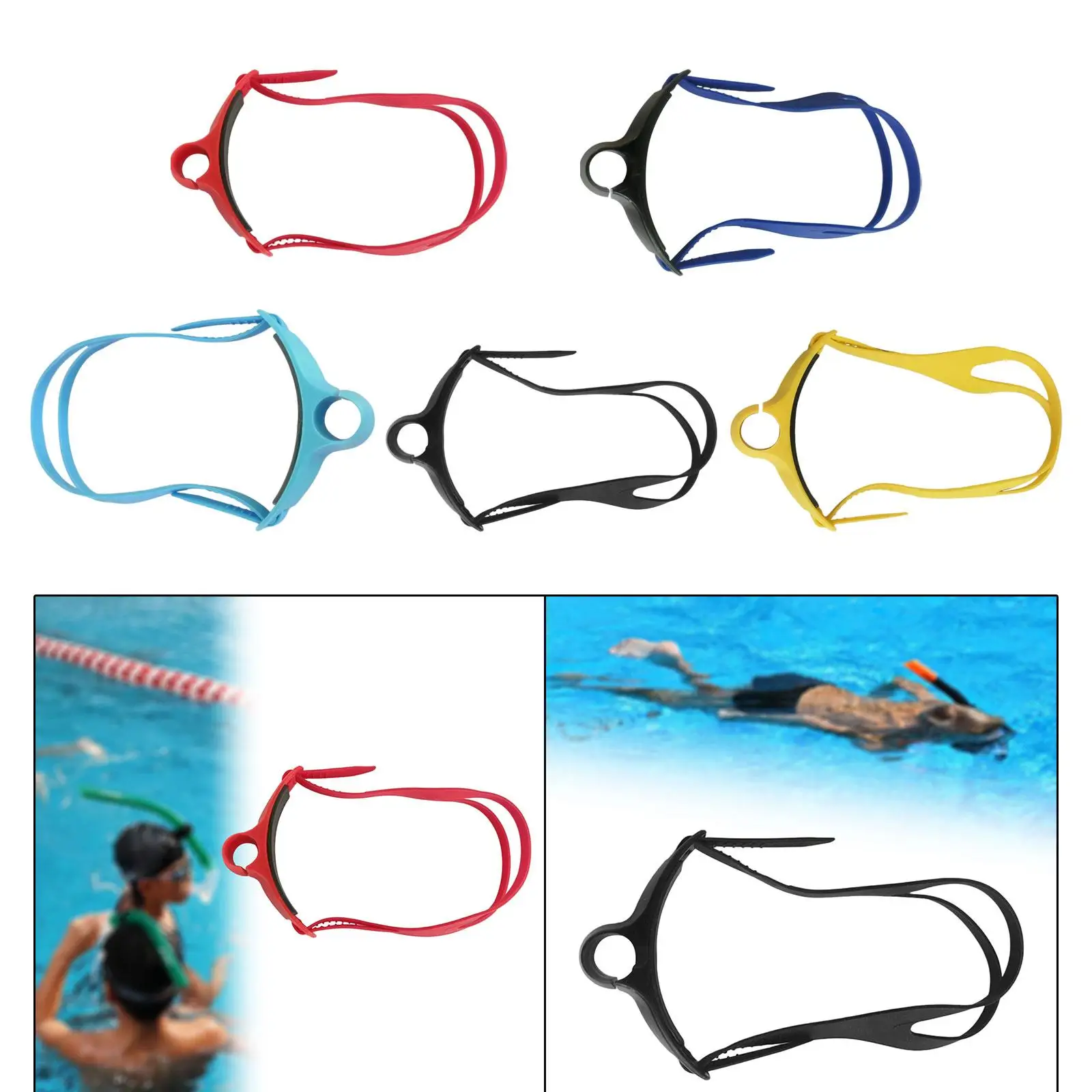 Pasek na głowę do nurkowania i pływania Uniwersalna opaska na głowę do nurkowania z rurką