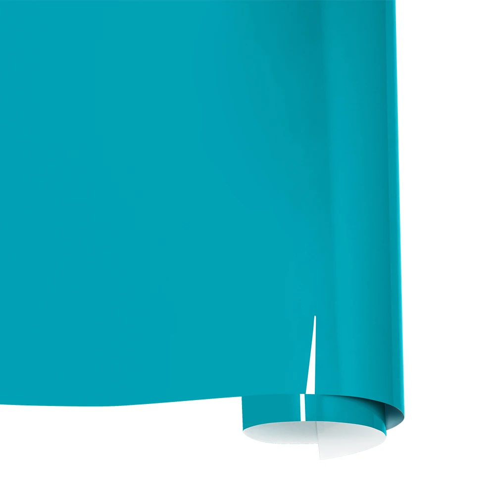 Voiture haute brillance Miami bleu Wrap Premium Film vinyle brillant feuille de couverture rouleau autocollant emballage bulle gratuit bricolage auto-adhésif Kits