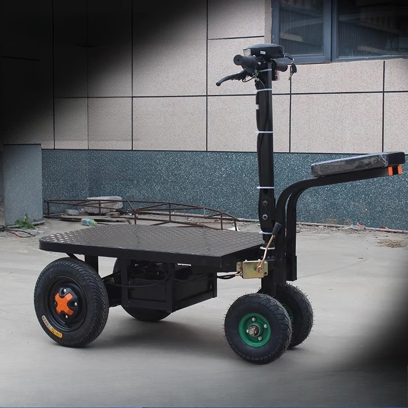 60*110cm48v1500w disc brake folding electric flatbed truck warehouse pull cargo turnover truck (without battery)