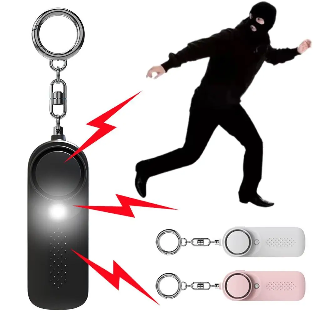 

Personal Security Alarm Self Defense 130dB Loud Keychain Portable Safety Anti-satyr For Women Child Elder Girl Emergency Alarm ﻿