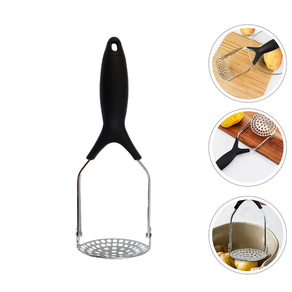 

1Pcs Stainless Steel Vegetable Masher Multifunction Food Crusher Comfortable Handle for Potatoes Carrots Squash Bananas