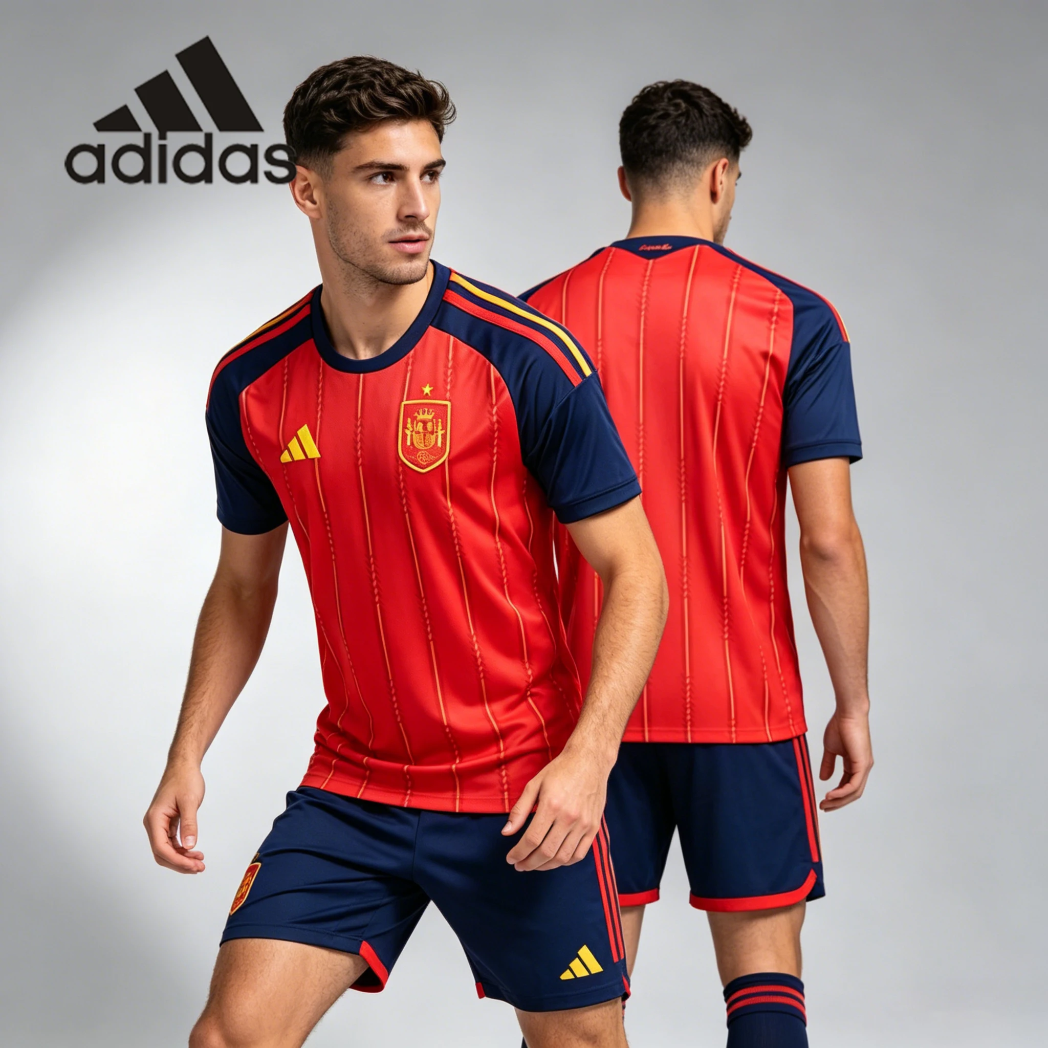 Camisa de Futebol Adidas Versão Torcedor da Seleção Brasileira Copa do Mundo 2026 Secagem Rápida Manga Curta Unissex JN4390
