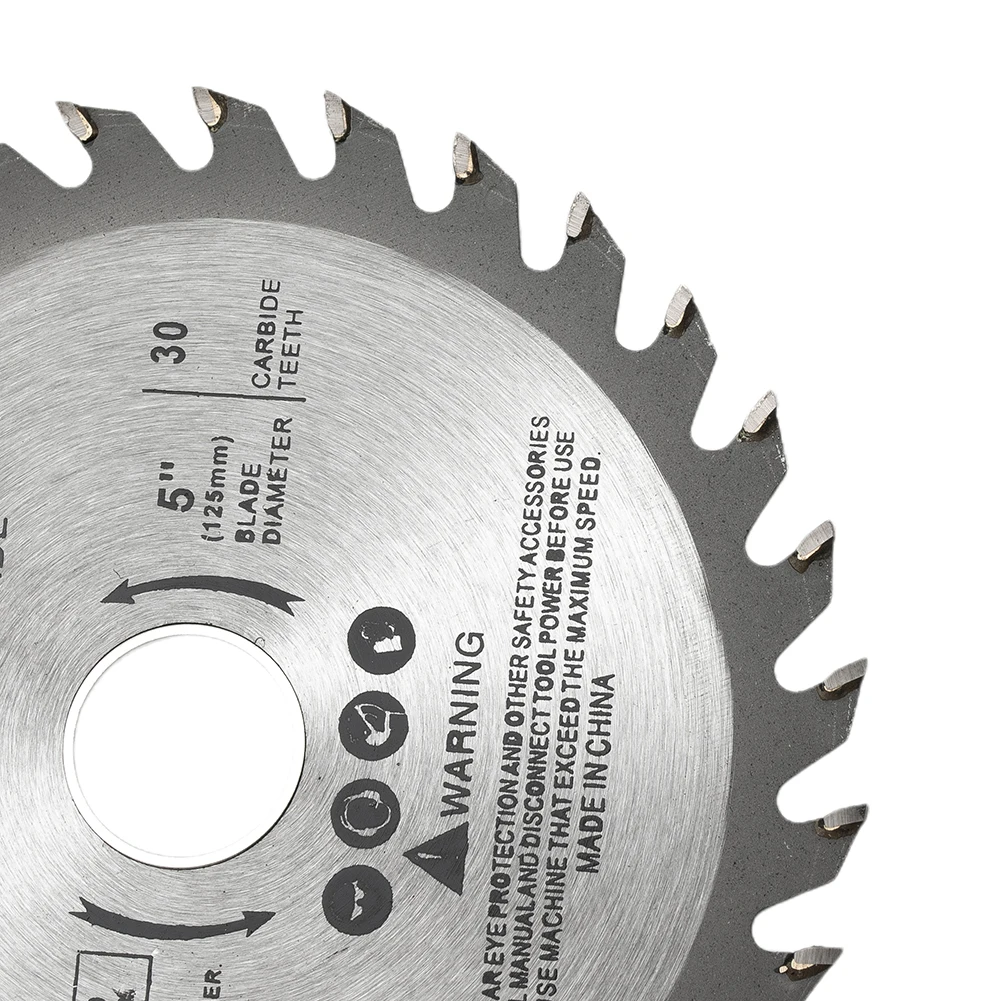 Cutting Blades Saw Blades Wood Processing Workshop Equipment Power Tools Replacement TCT Tool Wood 30T 5 Inch Circular Cutting
