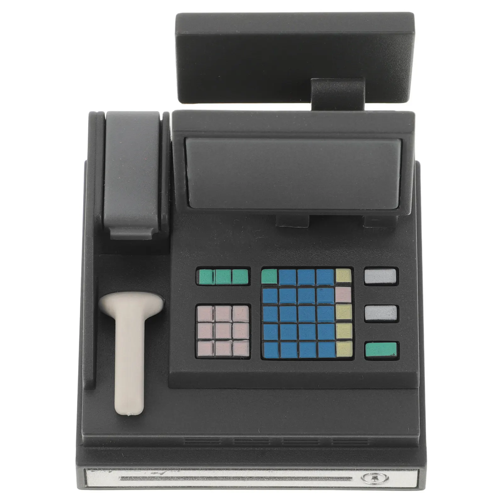 

Miniature Cash Register for Kids Realistic Supermarket Cashier Process Compact Mini Dollhouse Accessory Pretend Playset