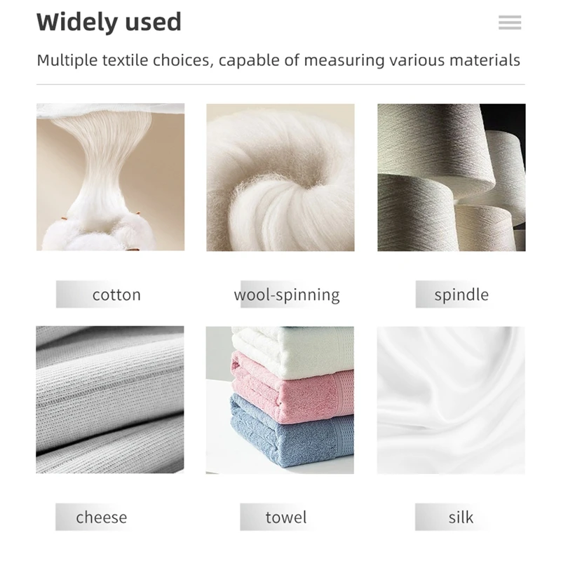 Yarn Moisture Meter Wool Silk Woollen Textile Materials Humidity Tester LCD Digital Display Cotton Hygrometer-DTB3