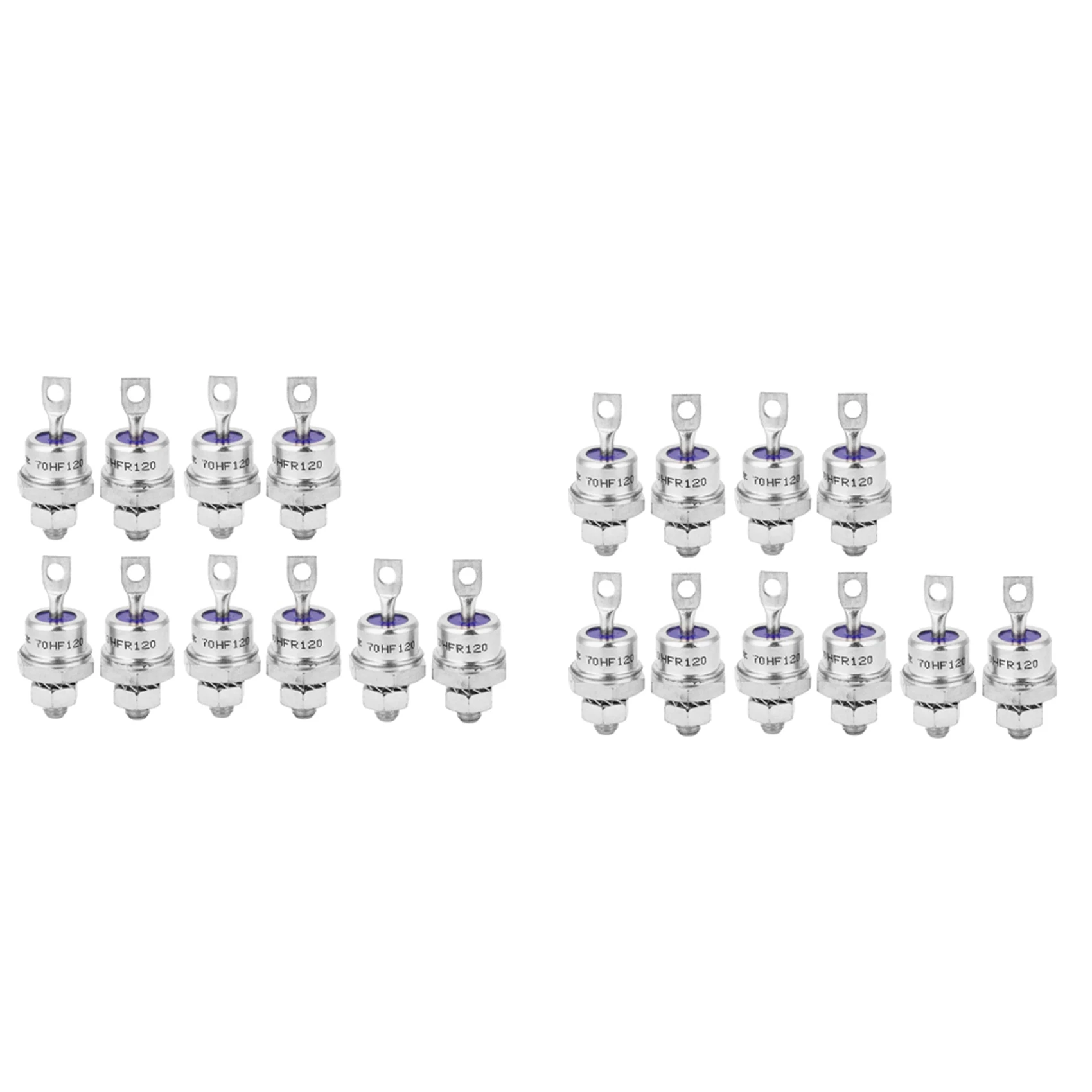 10Pairs Rectifier Diode Spiral 70HF120/70HFR120 70A 1200V High Power Rectifier Metal Stud Type Rectifier Diodes-ABQU