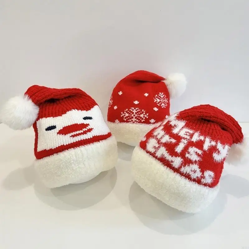 

R66D Festives Baby Hat Baby First Christmas Caps Comfortable Wear for Christmas Parties