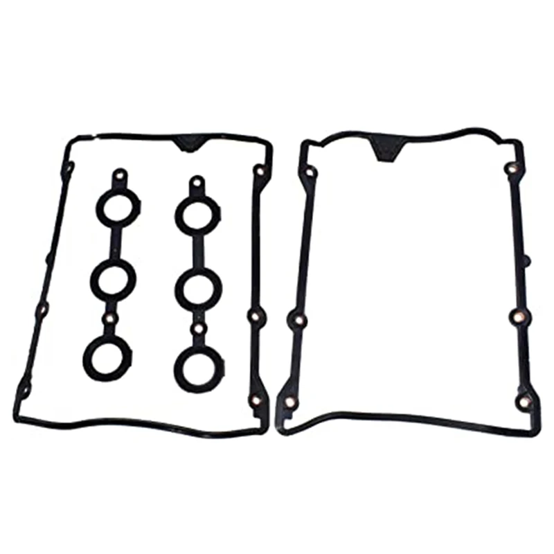 2 Sets Valve Cover Gasket Set 078198025 058198217 for 1998 1999 2000 2001 2002-2005 AUDI A4 A6 C5 VW PASSAT 2.7T 2.8L V6 DOHC