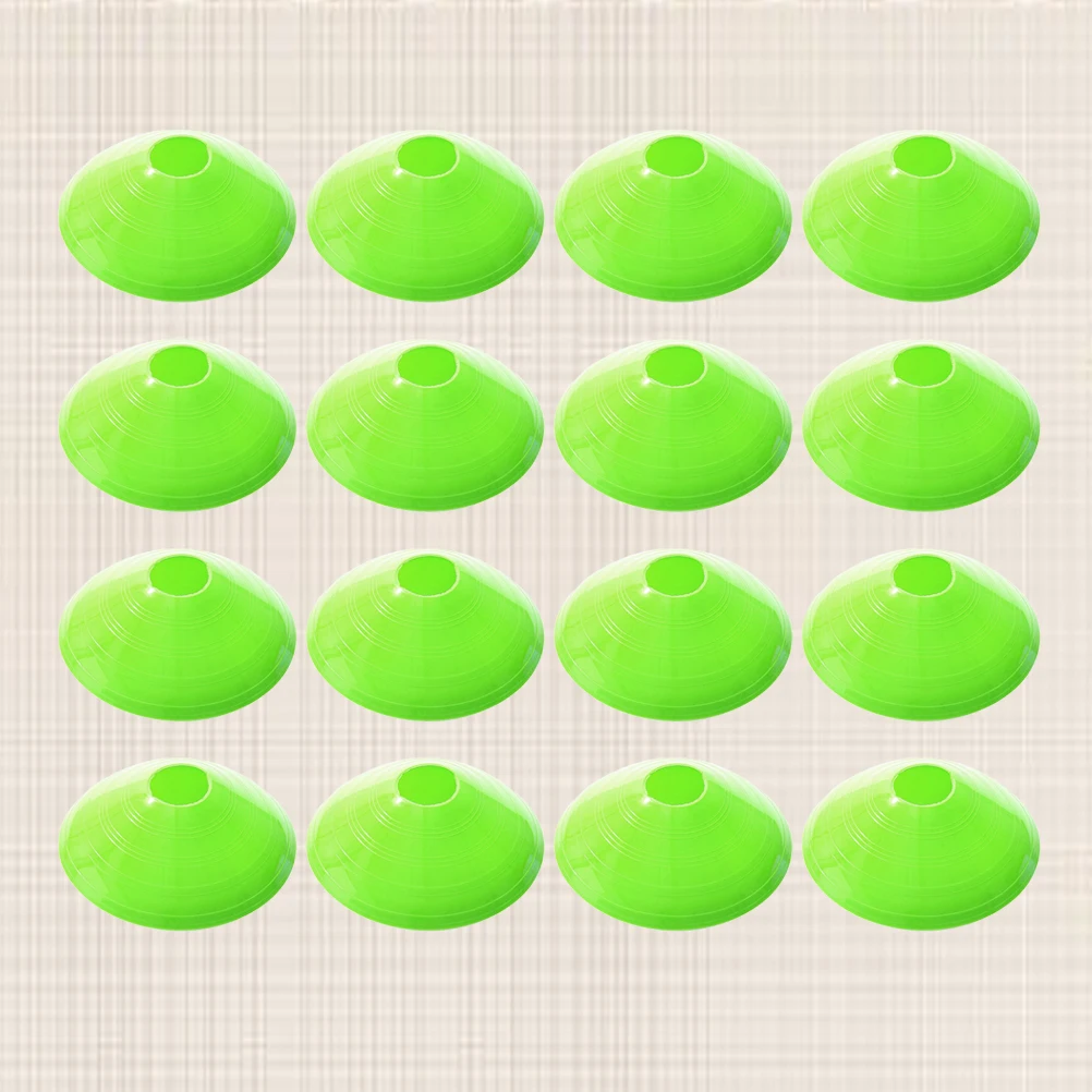 

24 Pcs Soccer Practice Equipment Football Training Sign Plate Tray Disc Green Cone