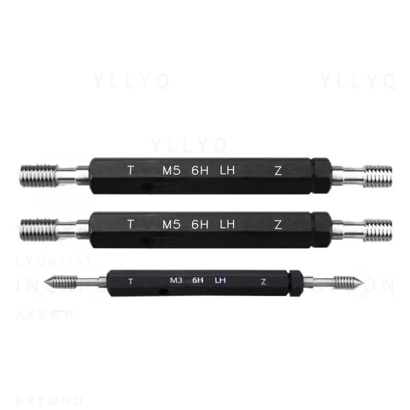 M2-M19 Left-hand Threaded Plug Gauge 6H Left-hand Thread Precision Measuring GaugeX0.4/0.45/0.5/0.75/0.8/1/1.25