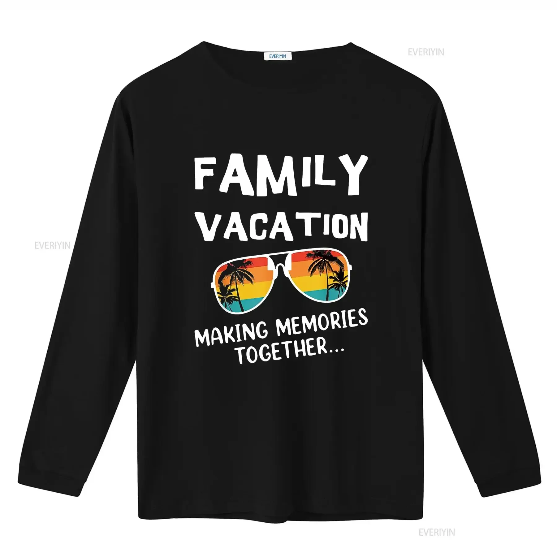 تي شيرت للعطلات العائلية يجعل ذكرياتًا معًا، رحلة عتيقة مغسولة قليلاً، ملابس شارع عصرية وناعمة ومتعددة الاستخدامات