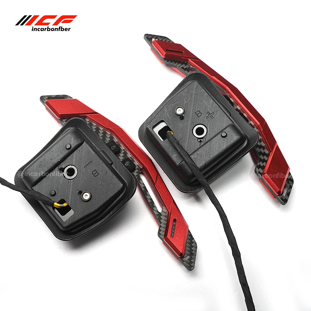 ICF Carbon Fiber Steering Wheel Magnetic Shift Paddle For BMW E90 E92 E93 X5M X6M E70 E71 New Multi Color Shift Paddles