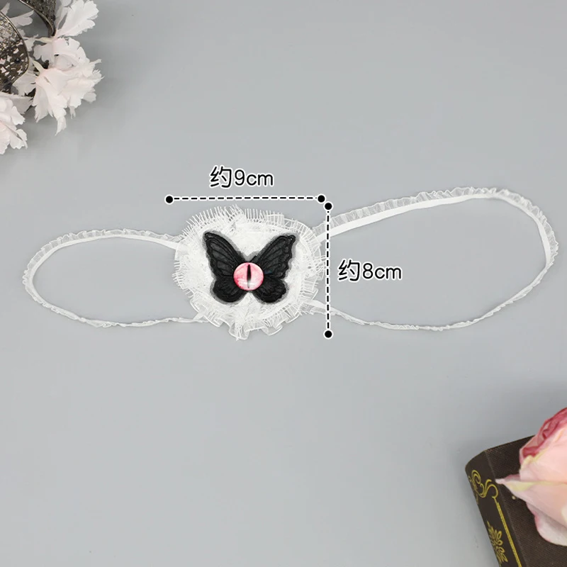 AniLV Anime Lolita Girl Butterfly Mask Cat\'s Eye One-eye Patch Cosplay