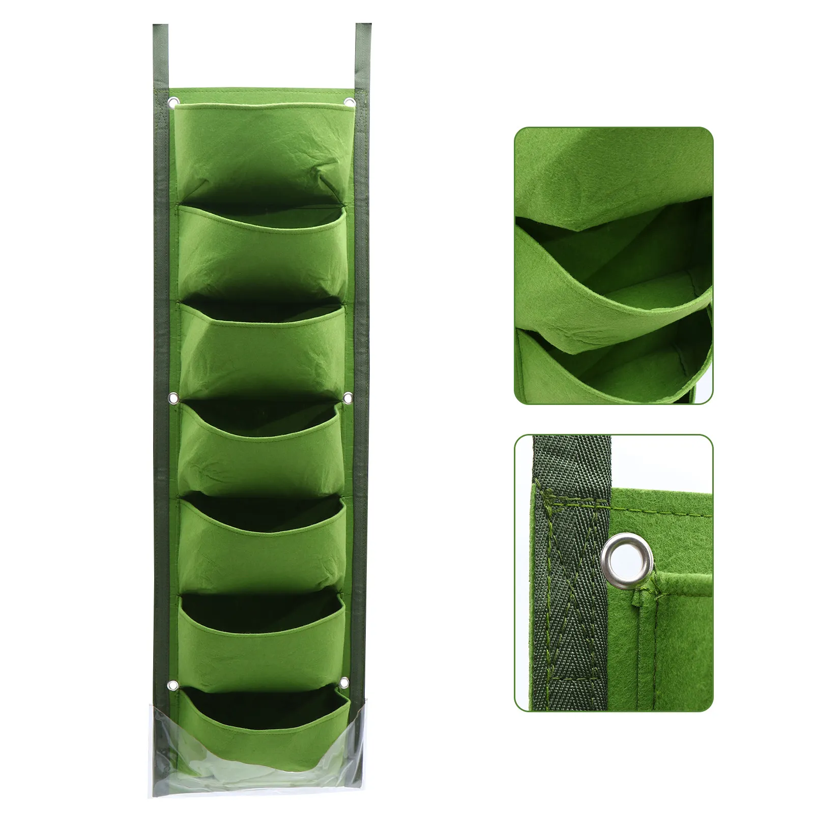 Hanging Wall Planting Bag Felt Vertical Garden Planter Space Saving Multi Pocket Plant Growing Sack for Strawberry