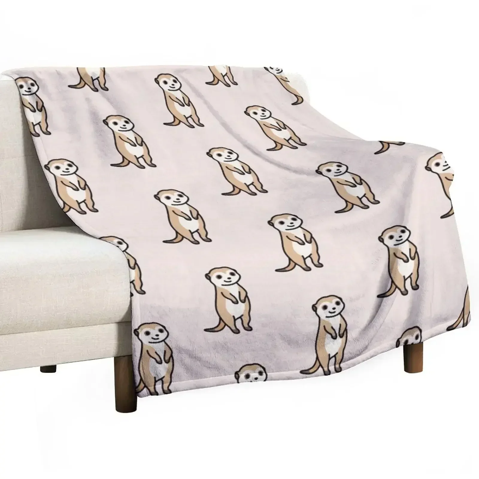 

Meerkat Throw Blanket Hairy blankets ands Decorative Beds Blankets