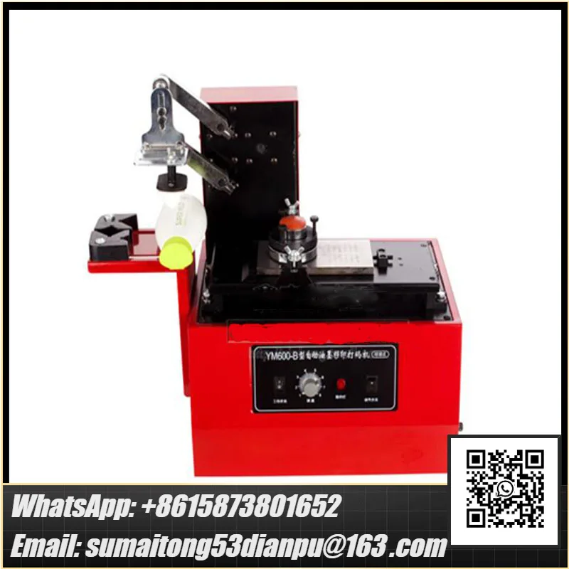 NEW YM600-B 110V 220V Environmental Desktop Electric Pad Printer Round Pad Printing Machine Ink Printer