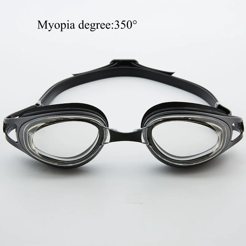 مكافحة الضباب مقاوم للماء قابل للتعديل سيليكون الرياضة قصر النظر نظارات السباحة UV درع الشاطئ تصفح السباحة نظارات قصر النظر الاستحمام نظارات #6