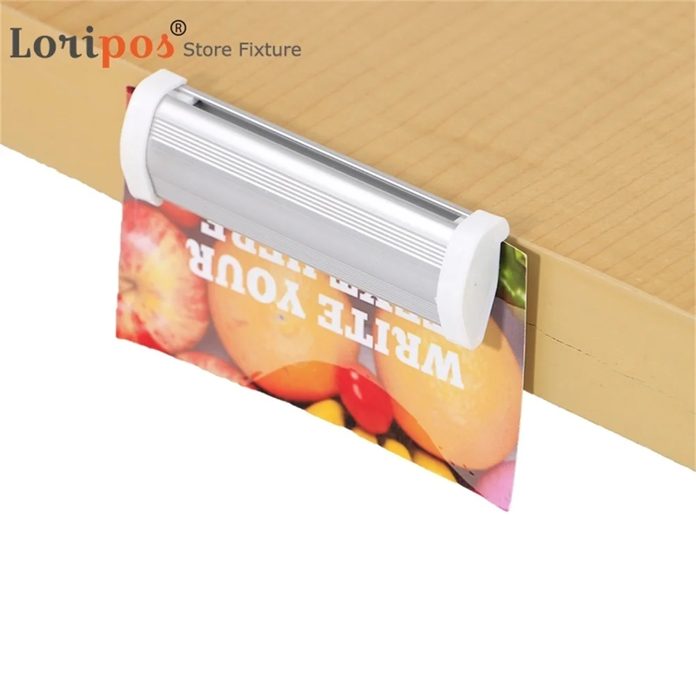 Self Adhesive Aluminium Slide Check Rack Rod Paper Bill Collection Gripper Strip Keeps Checks Tickets Orders Organized Inserted